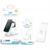 Unico Stazione di Ricarica Wireless 3 in1 QI Smartphone Auricolari ...