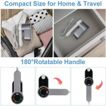 Mini Ferro da stiro a vapore portatile da viaggio 1200 W stirare pieghevole 