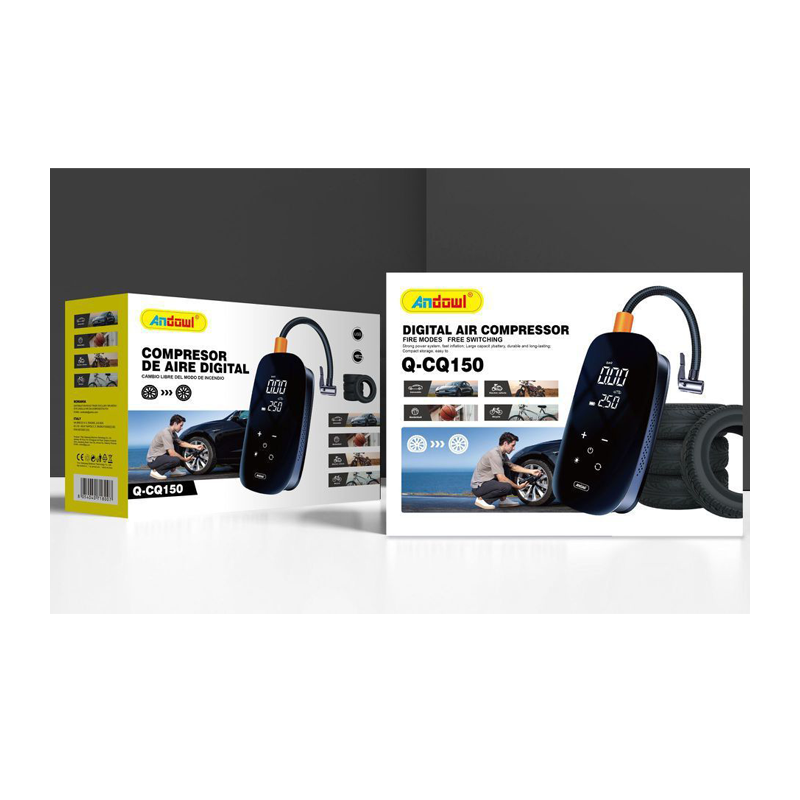 Andowl Mini Compressore ad Aria Auto Portatile Gonfiatore 120W 12V ...