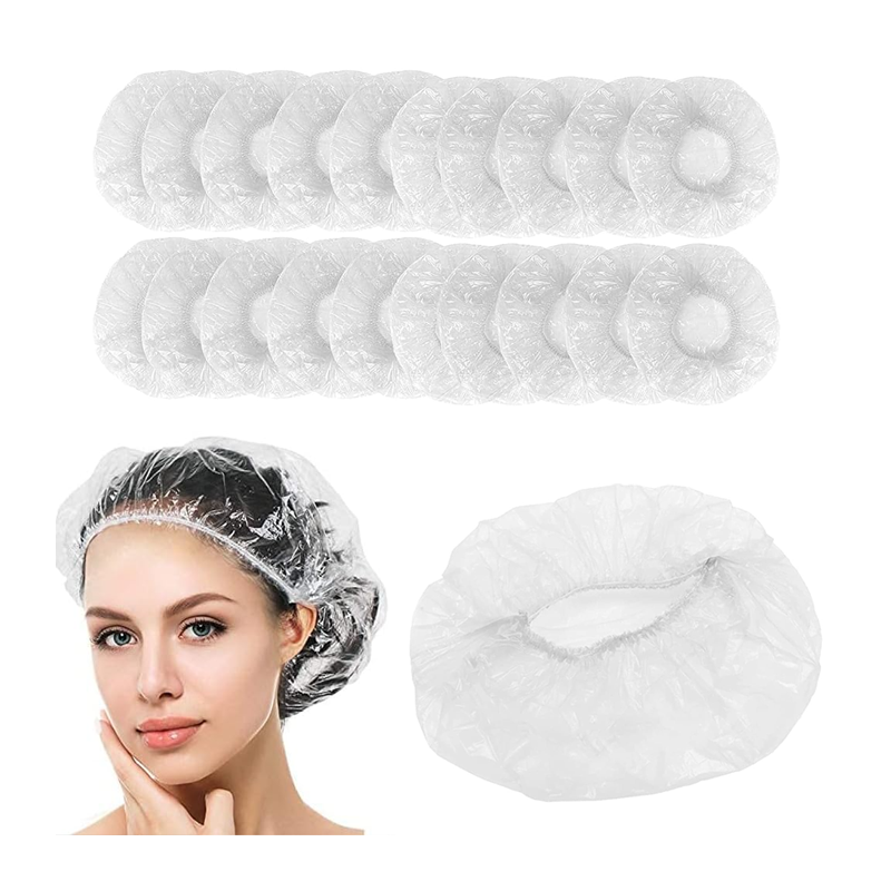 Cuffia Da Doccia Monouso Da 120 Pezzi in PE Impermeabile Elastica capelli unisex