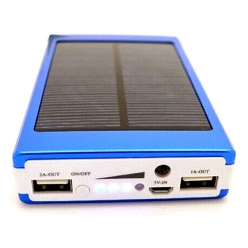 Power bank pannello solare 3000mAh USB batteria caricabatterie LED smartphone