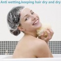 Cuffia Da Doccia Monouso Da 120 Pezzi in PE Impermeabile Elastica capelli unisex