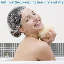 Cuffia Da Doccia Monouso Da 120 Pezzi in PE Impermeabile Elastica capelli unisex