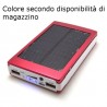 Power bank pannello solare 3000mAh USB batteria caricabatterie LED smartphone