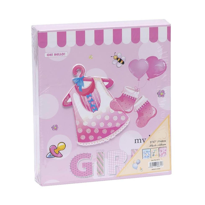 Album Fotografico Azzurro Celeste rosa x Bambino bambina Neonato 80 Foto 10x15