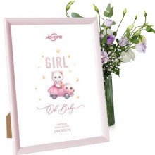 Cornice portafoto in legno vetro da tavolo per bambine foto stampe poster quadri