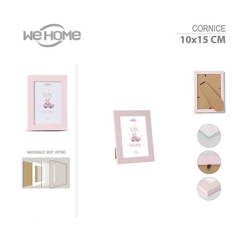 Cornice portafoto in legno vetro da tavolo per bambine foto stampe poster quadri