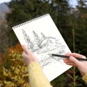 Sketchbook A3 album per schizzi da Disegno 3PZ da 24 fogli 160gm Spiralato