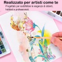 Blocco carta acquerello album A3 schizzi Disegno 3PZ da 24 fogli 180gm Spiralato
