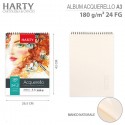 Blocco carta acquerello album A3 schizzi Disegno 3PZ da 24 fogli 180gm Spiralato