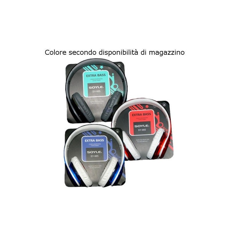 SY985 cuffie cuffia cavo rimovibile smartphone PC cavo rimovibile jack 3,5mm AUX