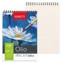 Blocco Carta per colori ad Olio Album A4 6PZ da 24 fogli 240gm pittura spiralato