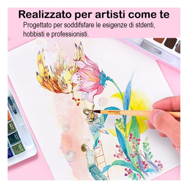 Harty Blocco carta acquerello album A4 schizzi Disegno 6PZ da 24 fo...
