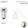 Harty 600/1200 etichette con filo segnaprezzo bianco negozio prezzi...