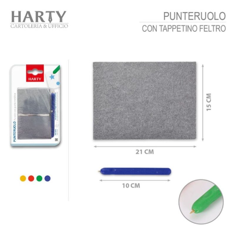 Harty Punteruolo per Carta con tappetino in feltro per lavori didat...