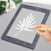 Punteruolo per Carta con tappetino in feltro per lavori didattici 12 KIT 10 cm