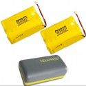 2x Batteria Pila di ricambio per NUOVO TELEPASS Panasonic BR-ACF2R 6V 2200mAh