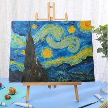 Cavalletto per tela pittorico legno di pino da tavolo 30/40/50cm pittura quadri