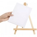 2 pezzi Cavalletto in legno con Tela da dipingere Pittura cavalletti 30x50 cm