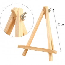 2 pezzi Cavalletto in legno con Tela da dipingere Pittura cavalletti 30x50 cm