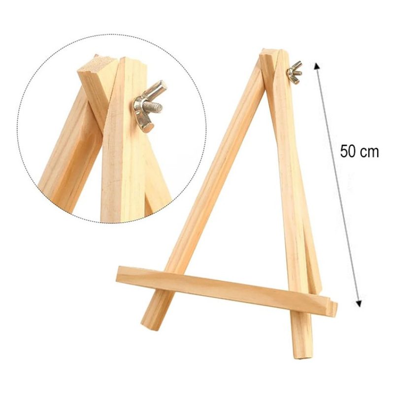 Harty 2 pezzi Cavalletto in legno con Tela da dipingere Pittura cav...
