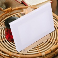 2 pezzi Cavalletto in legno con Tela da dipingere Pittura cavalletti 30x50 cm