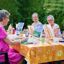 3 pezzi Cavalletto in legno con Tela da dipingere Pittura cavalletti 30x50 cm