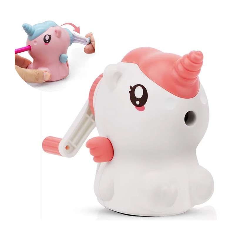Temperamatite a manovella temperino Unicorno manuale sharpener bambini scuola