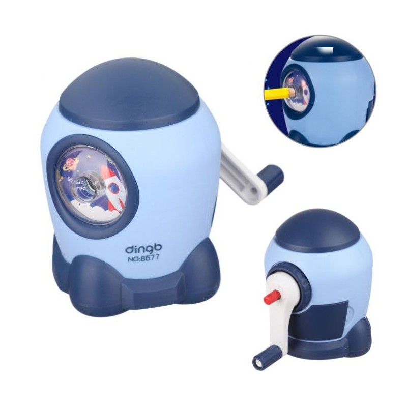 Temperamatite a manovella temperino Razzo manuale sharpener bambini scuola