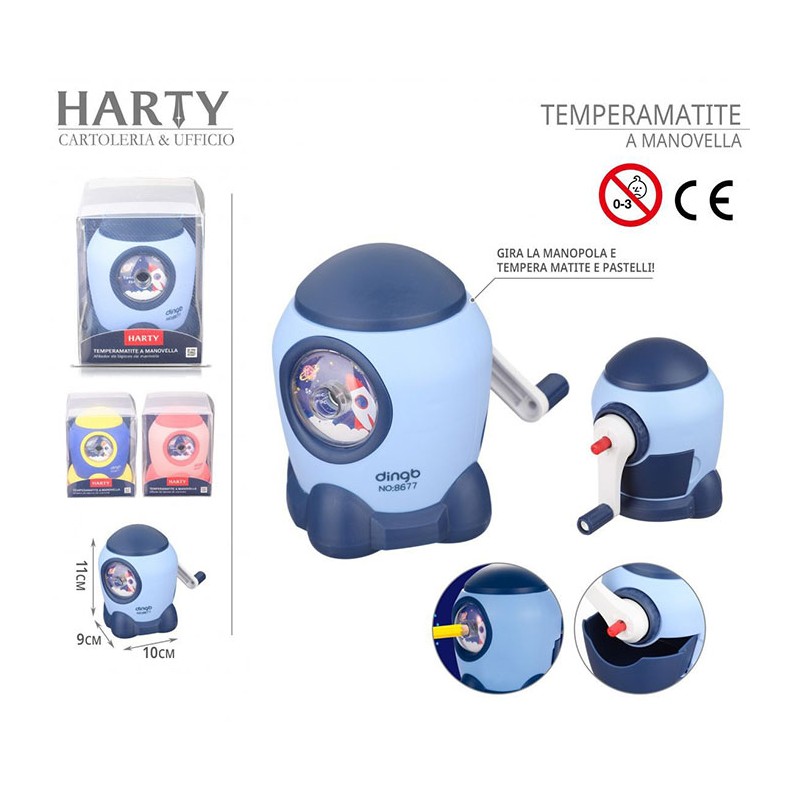 Harty Temperamatite a manovella temperino Razzo manuale sharpener b...