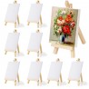 Harty 9 pezzi Mini Cavalletto con Tela Pittura Piccolo Cavalletto i...