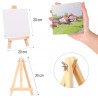 Harty 4 pezzi Mini Cavalletto con Tela Pittura Piccolo Cavalletto i...