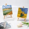 Harty 4 pezzi Mini Cavalletto con Tela Pittura Piccolo Cavalletto i...