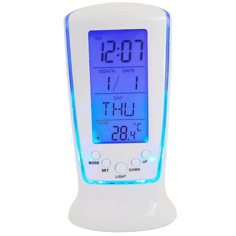 DS510 Sveglia digitale allarme calendario illuminata temperatura termometro