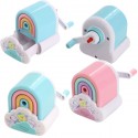 Temperamatite a manovella temperino arcobaleno manuale sharpener bambini scuola