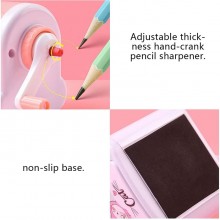 Temperamatite a manovella temperino arcobaleno manuale sharpener bambini scuola