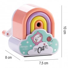 Temperamatite a manovella temperino arcobaleno manuale sharpener bambini scuola
