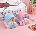 Temperamatite a manovella temperino arcobaleno manuale sharpener bambini scuola