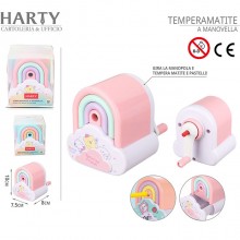 Temperamatite a manovella temperino arcobaleno manuale sharpener bambini scuola
