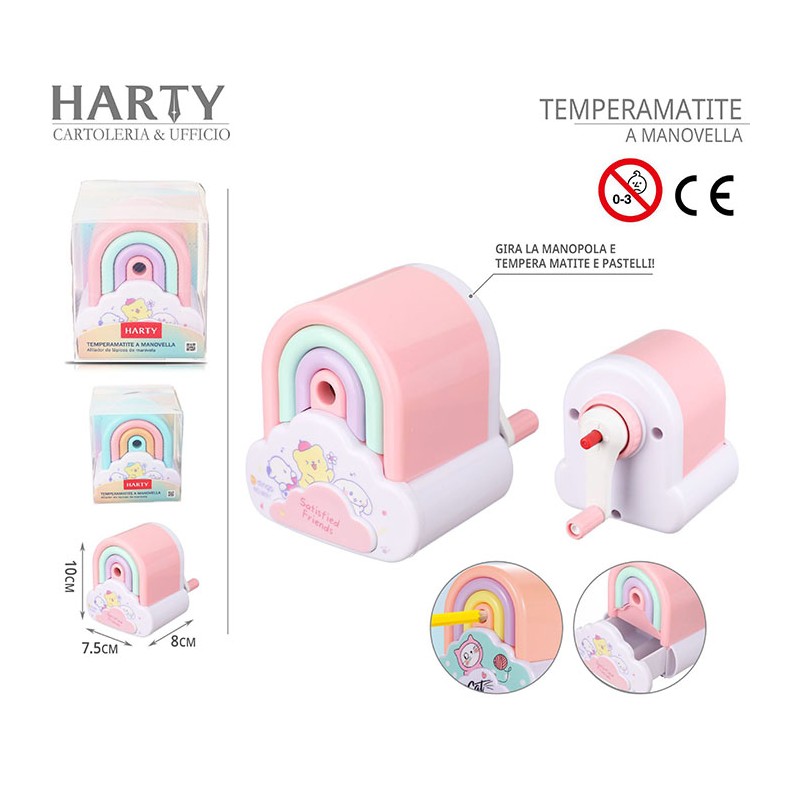 Harty Temperamatite a manovella temperino arcobaleno manuale sharpe...
