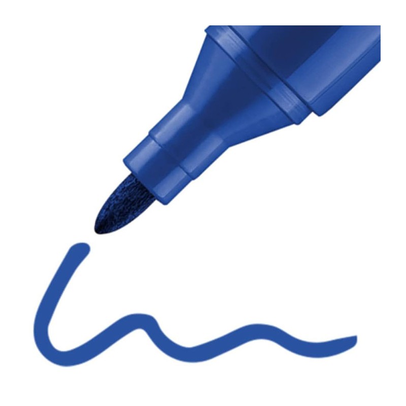 Harty Pennarello Permanente Indelebile 12PZ marcatore plastica blu ...