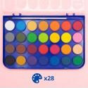 Kit Acquarelli per bambini in tavolozza set da 28 colori per pittura e disegno