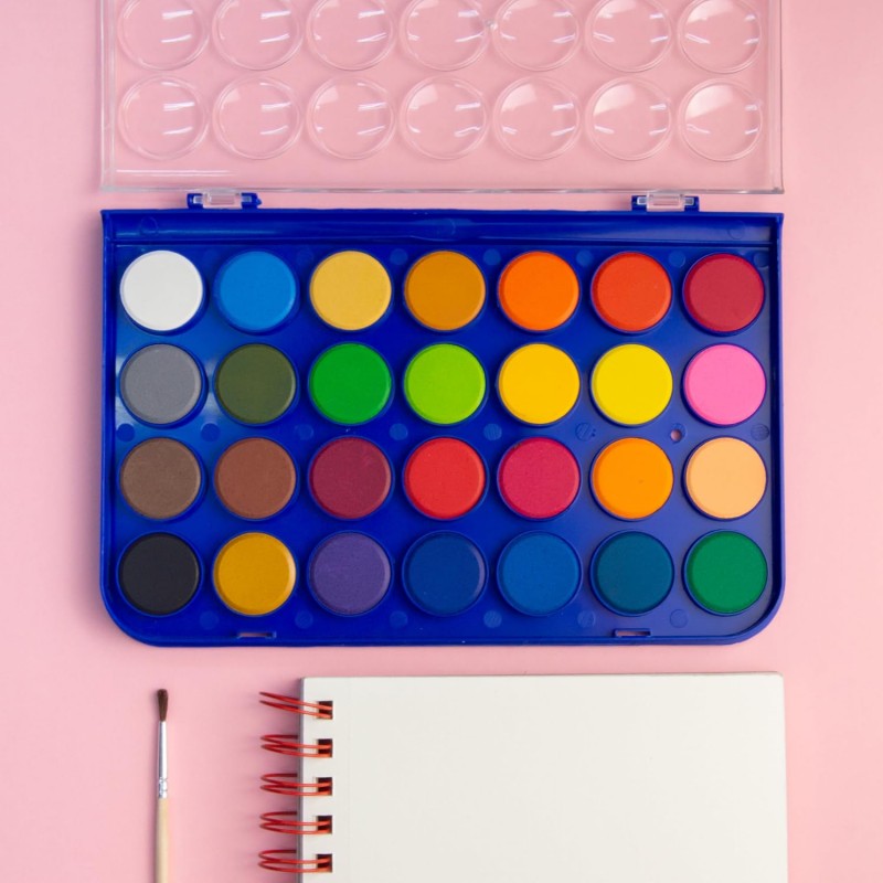 Harty Kit Acquarelli per bambini in tavolozza set da 28 colori per ...