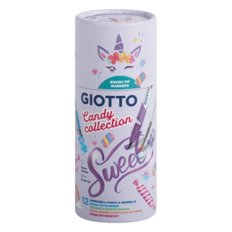 Fila Giotto Candy Collection Turbo Soft 12 pennarelli punta a penne...