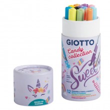 Giotto Candy Collection Turbo Soft 12 pennarelli punta a pennello acquerellabili