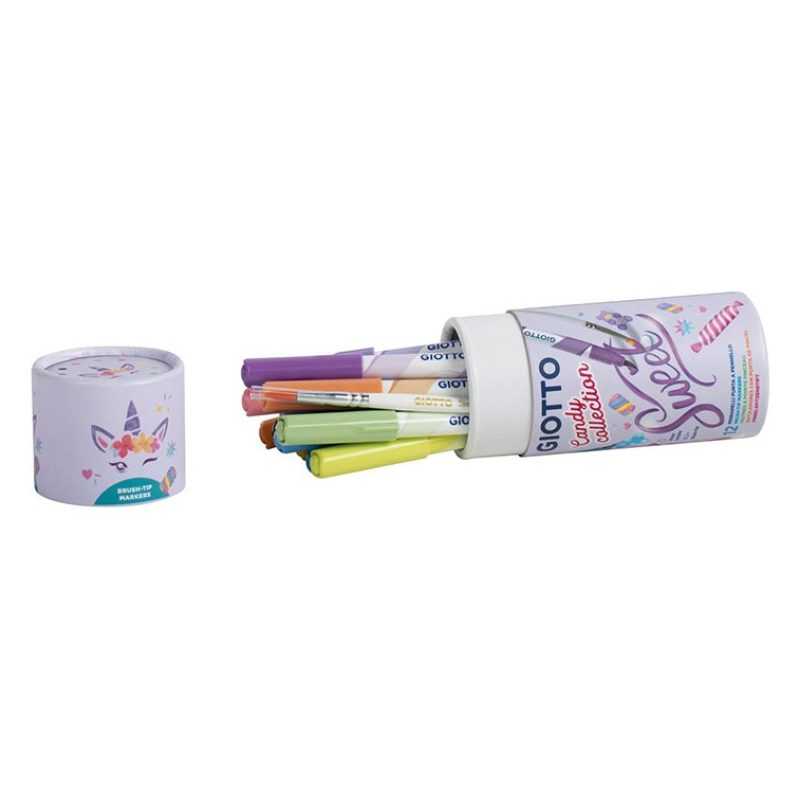 Fila Giotto Candy Collection Turbo Soft 12 pennarelli punta a penne...