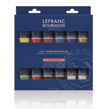 Set 12 colori acrilici LEFRANC&BOURGE da 20 ml pittura arte acrilico fine