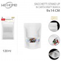 Fino a 120 buste sacchetto per alimenti con chiusura a zip e finestra stand-up