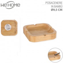 Posacenere Portacenere in legno bambù quadrato 6pz Bar Pub Ristorante sigarette