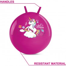 Palla Canguro Per Saltare Rimbalzante Unicorno rosa  Bambine Interno Esterno